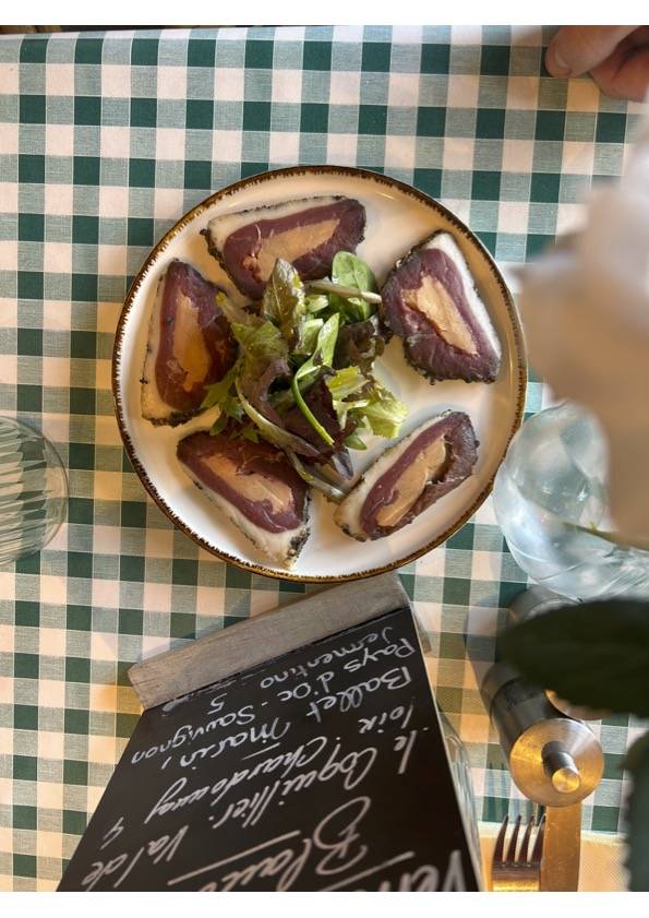 Charcuterie MAISON Canard / foie gras salade verte