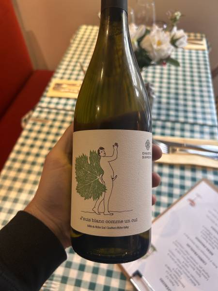 J’suis blanc comme un cul, Côte du Rhône, Domaine Chastel Samson